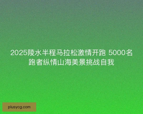 2025陵水半程马拉松激情开跑 5000名跑者纵情山海美景挑战自我